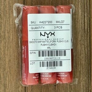 NWT NYX Smooth Whip Matte Lip Cream Pushin Cushion Pack of 3